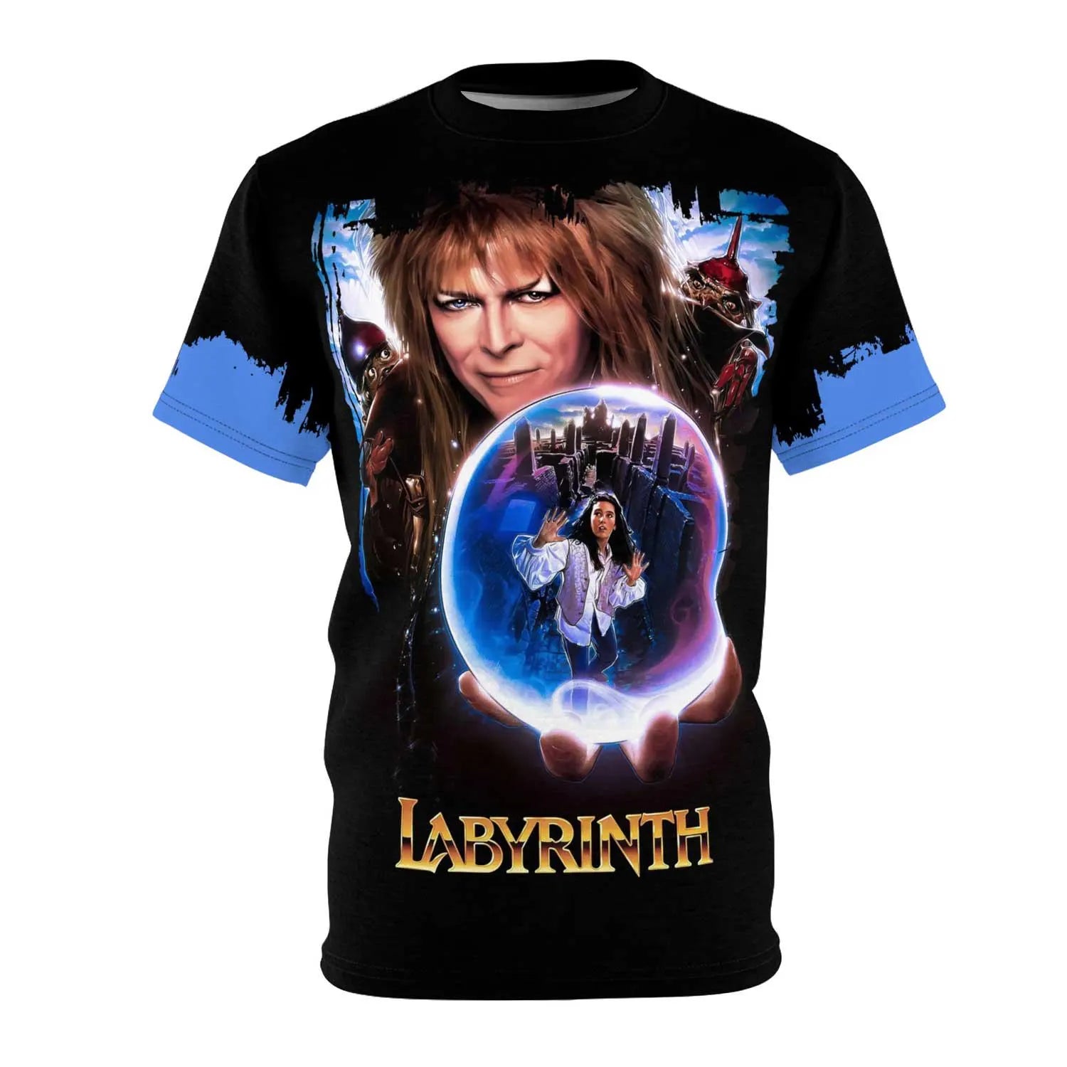 Labyrinth 1986 Movie T-Shirt Jareth the Goblin King Vintage Style Tee