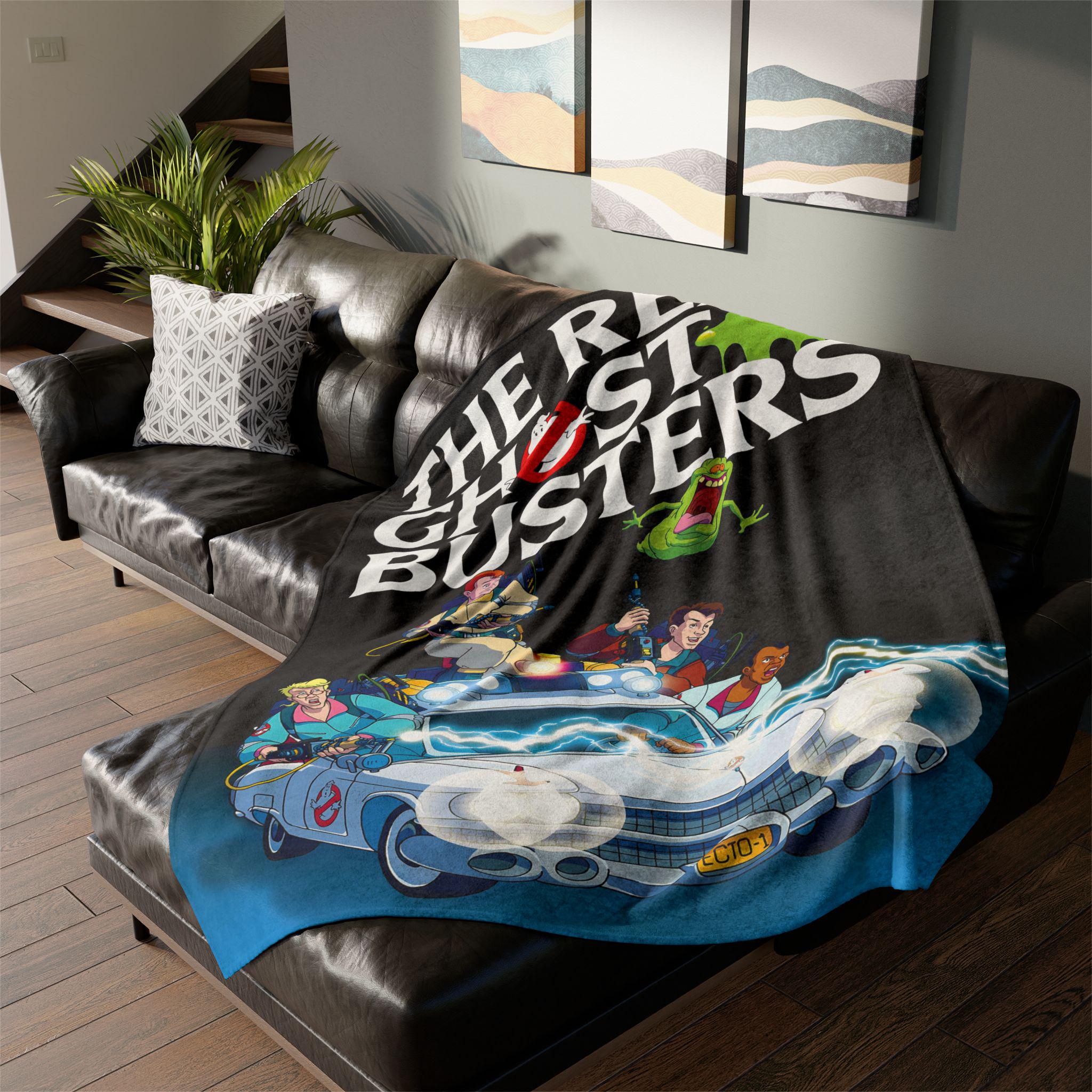 The Real Ghostbusters 1986 Animated Series Vintage Style Ultra-Soft Micro Fleece Blanket
