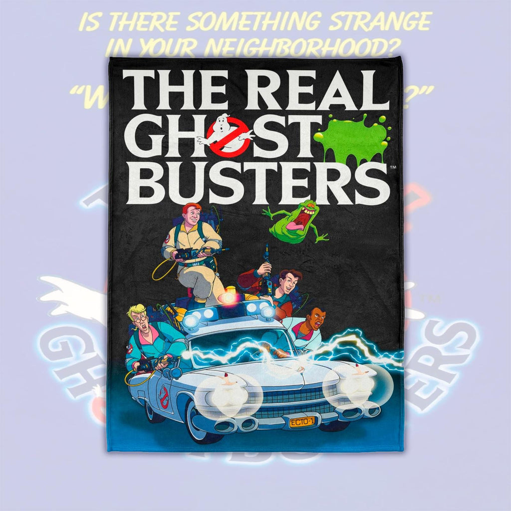 The Real Ghostbusters 1986 Animated Series Vintage Style Ultra-Soft Micro Fleece Blanket