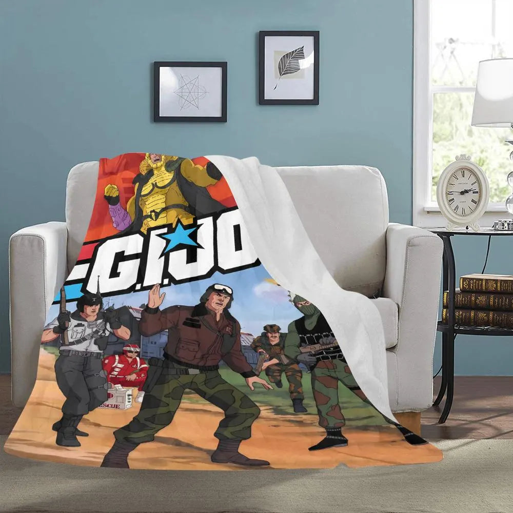 G.I. Joe: A Real American Hero Blanket Retro 80s Cartoon & Joes Comfort