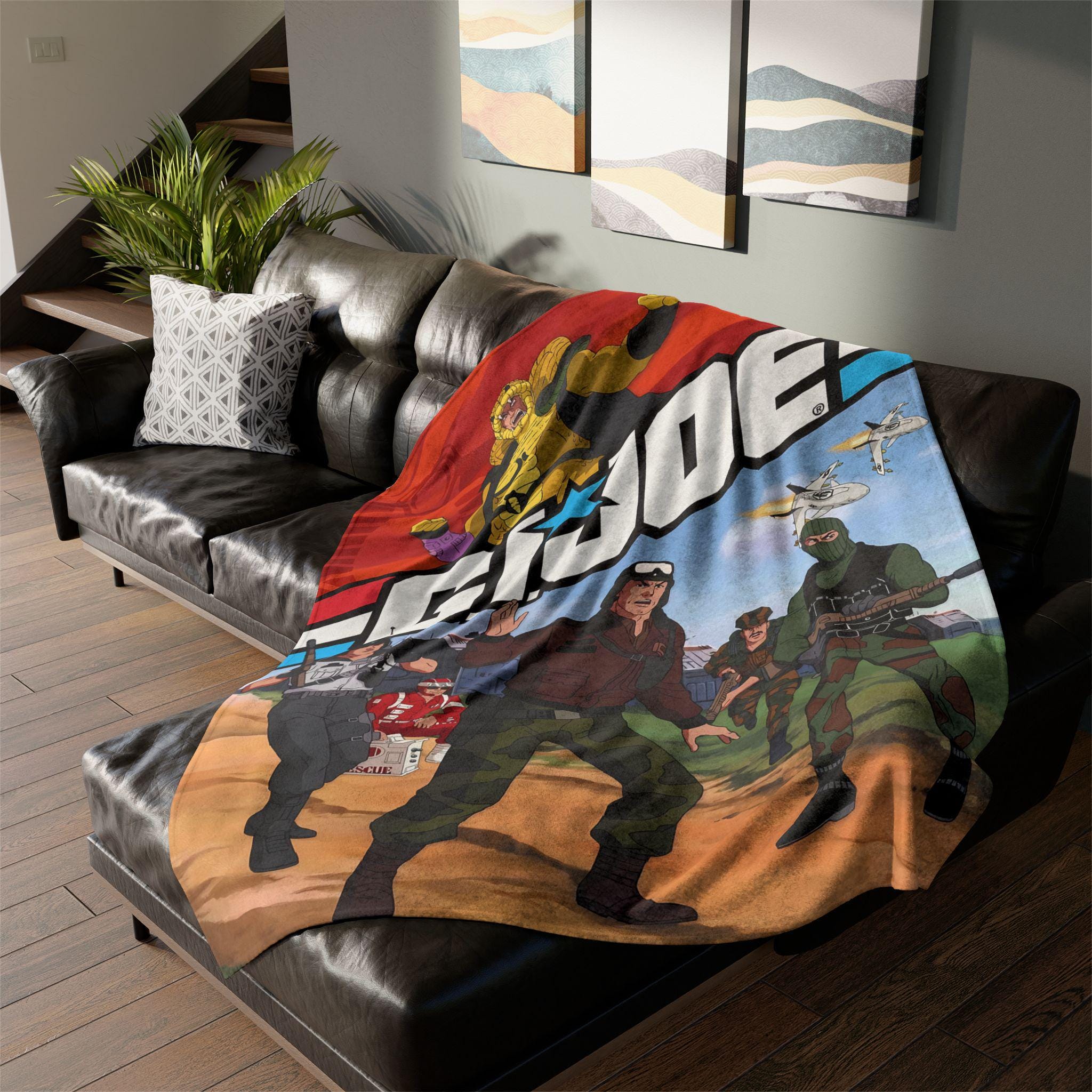 G.I. Joe: A Real American Hero Blanket Retro 80s Cartoon & Joes Comfort