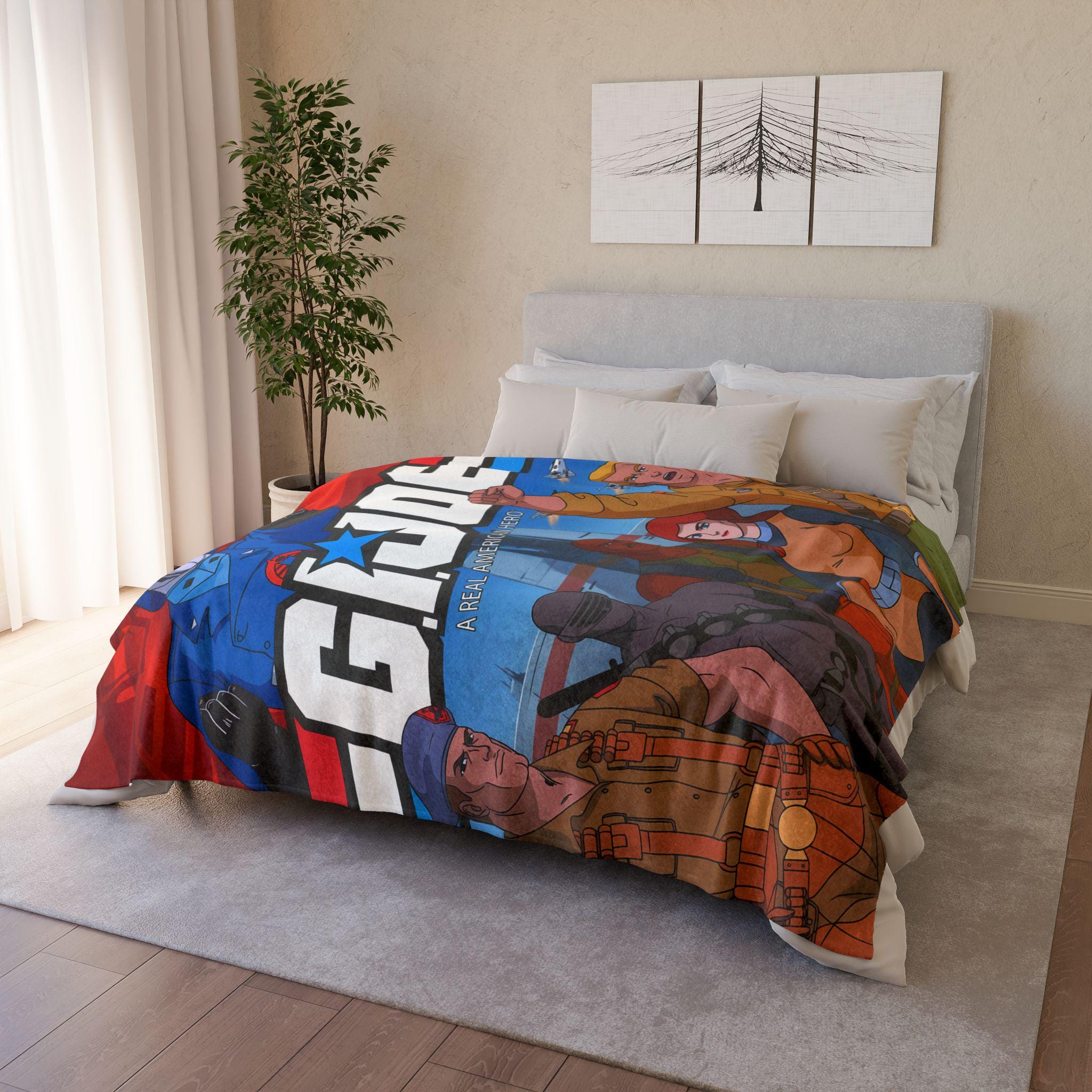 G.I. Joe: A Real American Hero Blanket Retro 80s Cartoon & Joes Comfort