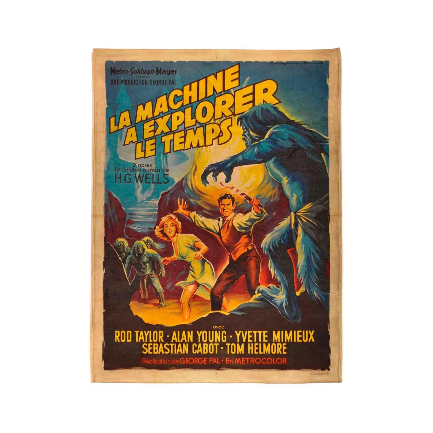 The Time Machine 1960 French Film Ultra-Soft Micro Fleece Blanket