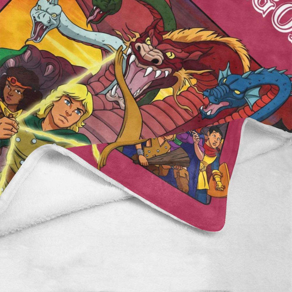 Dungeons & Dragons 1983 Animated Series Vintage Style Ultra-Soft Micro Fleece Blanket