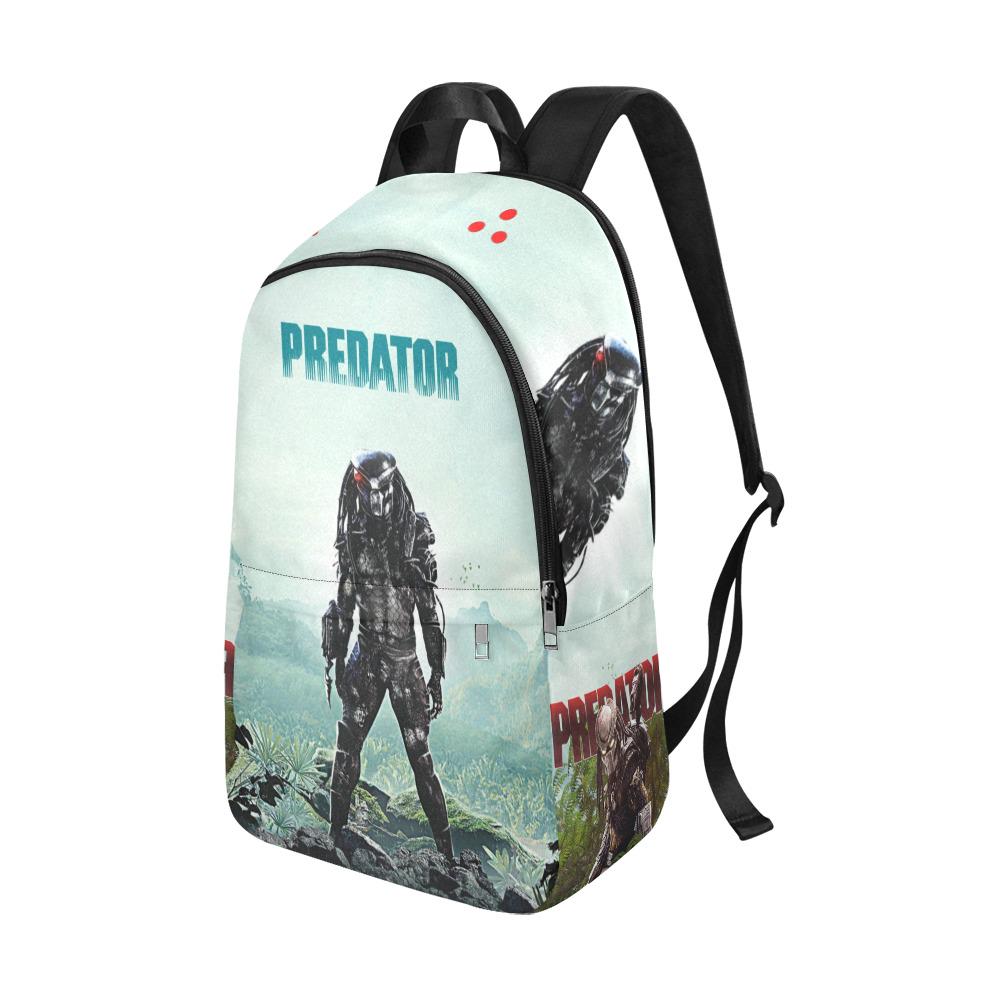 Backpack with 'Predator' design on a white background