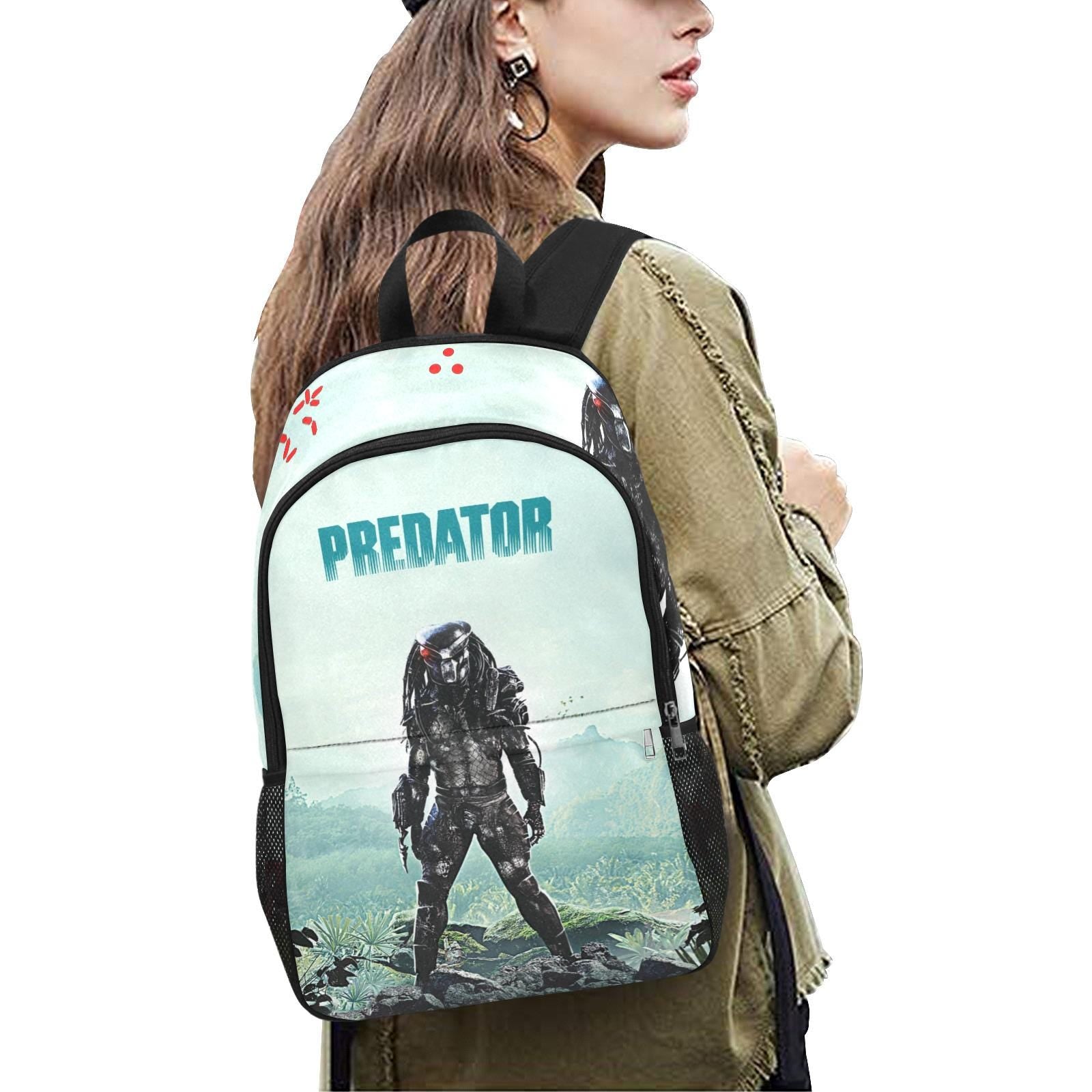 Predator 1987 Movie Art Backpack Yautja Retro Style Bag