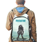 Predator 1987 Movie Art Backpack Yautja Retro Style Bag
