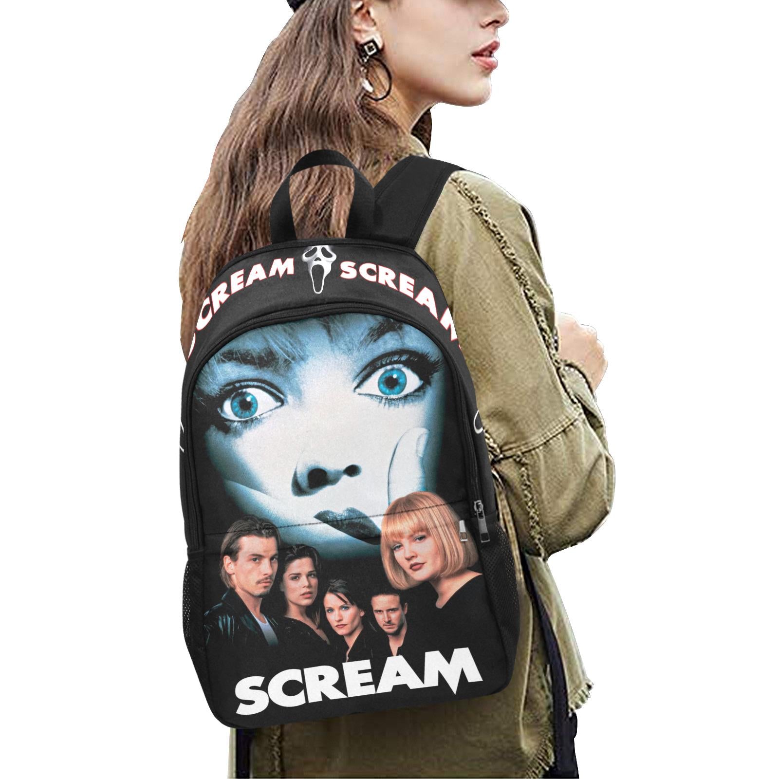 Scream 1996 Movie Art Backpack Ghostface Retro Style Bag