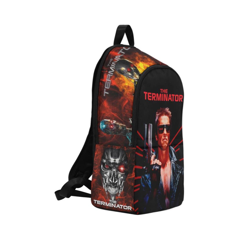 The Terminator 1984 Movie Art Backpack T-800 Retro Style Bag