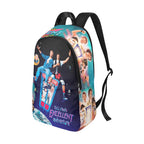 Backpack with 'Bill & Ted's Excellent Adventure' design on a white background