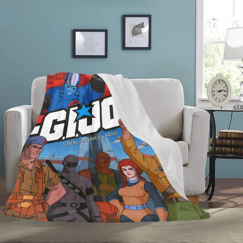 G.I. Joe: A Real American Hero Blanket Retro 80s Cartoon & Joes Comfort
