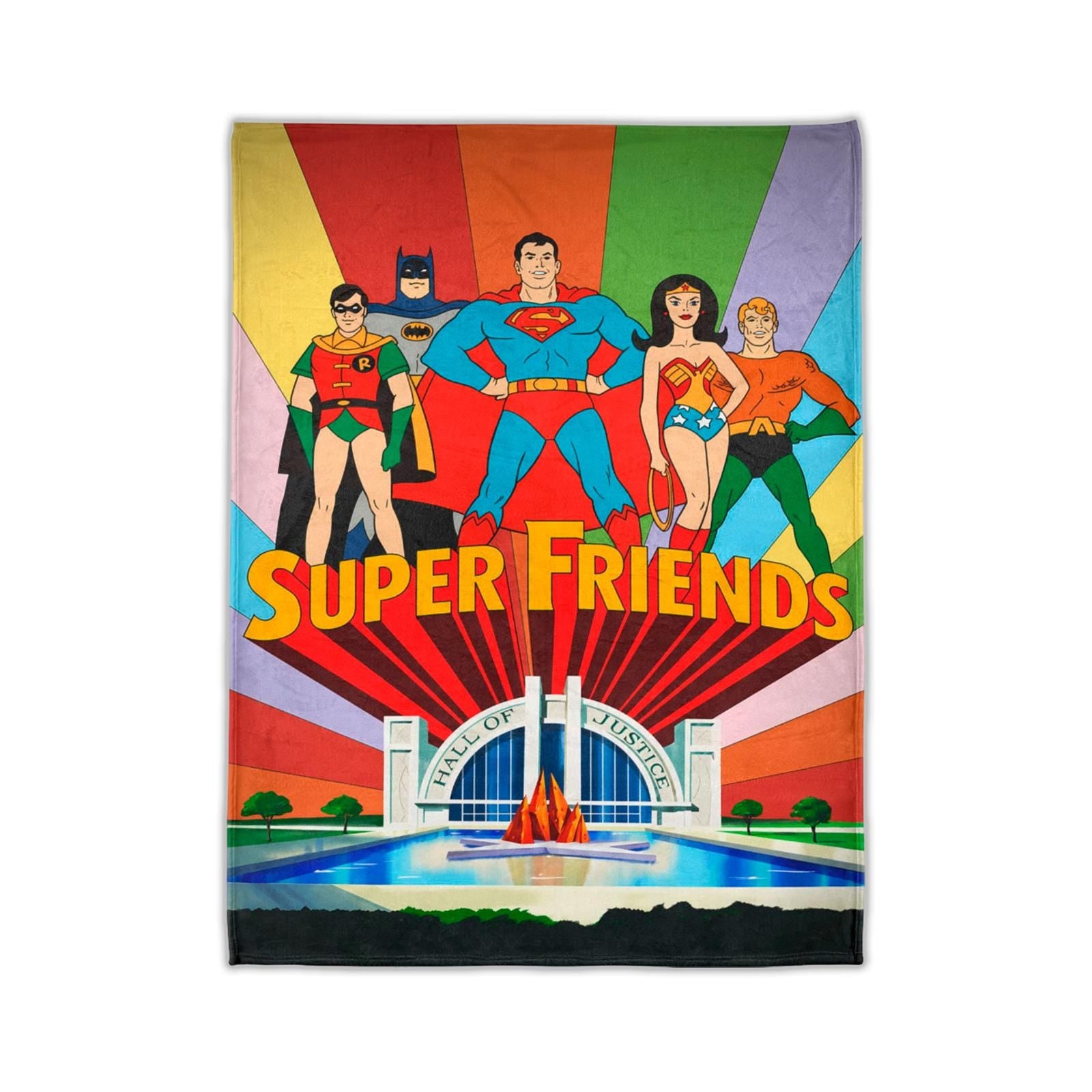 Super Friends 1973 TV Series Vintage Style Ultra-Soft Micro Fleece Blanket