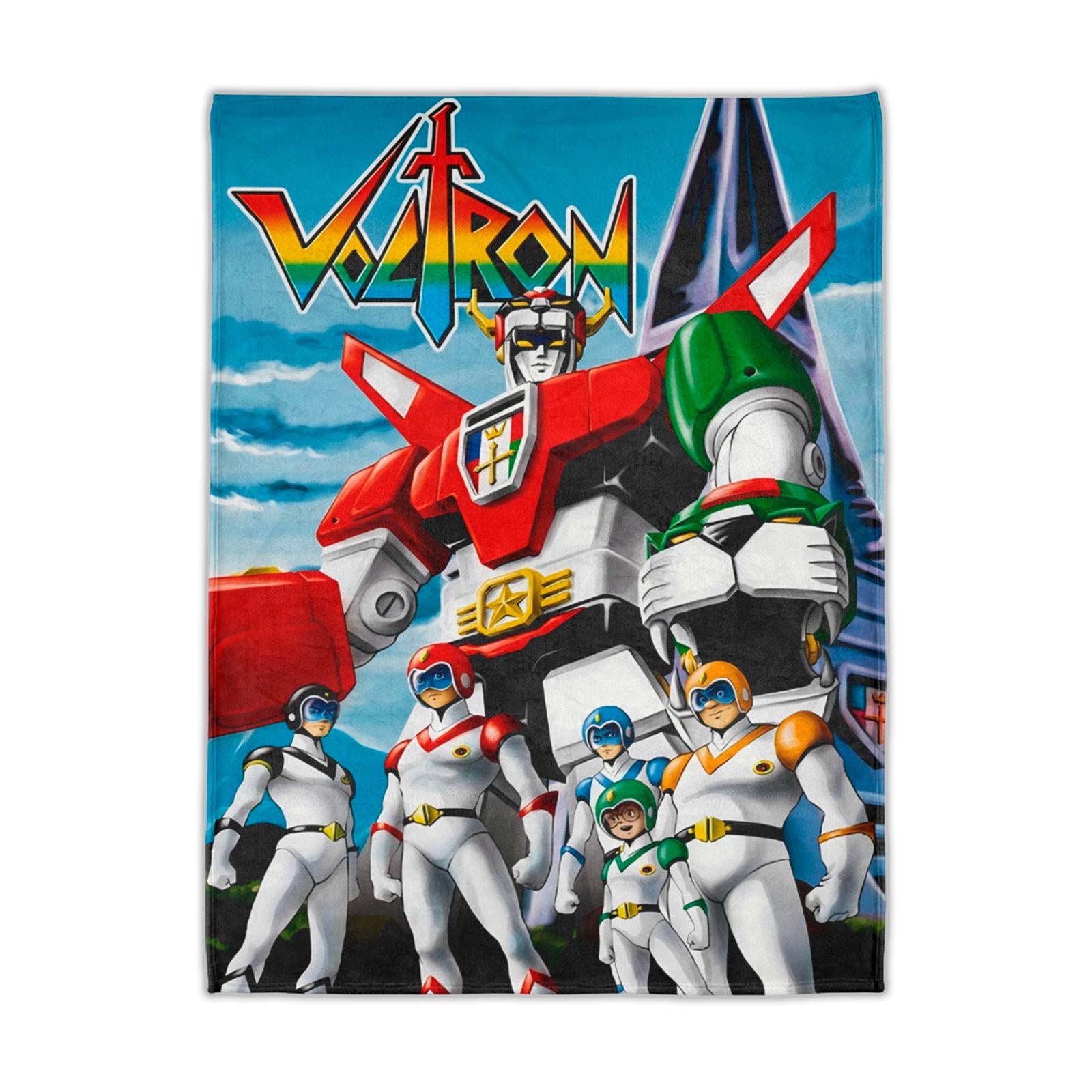 Voltron: Defender of the Universe 1984 Cartoon Series Vintage Style Ultra-Soft Micro Fleece Blanket