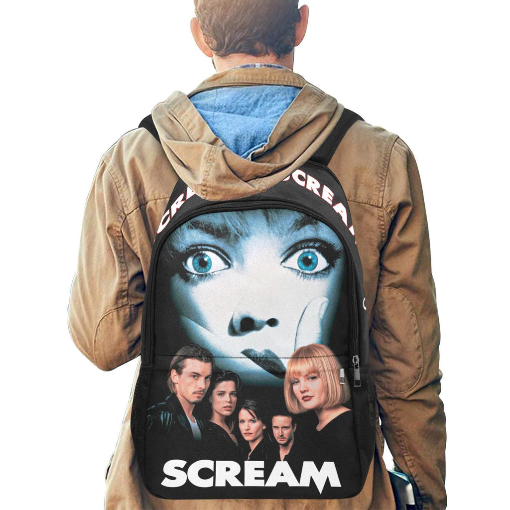 Scream 1996 Movie Art Backpack Ghostface Retro Style Bag