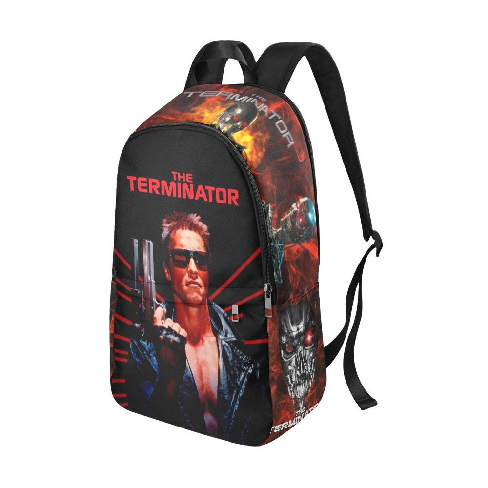 The Terminator 1984 Movie Art Backpack T-800 Retro Style Bag
