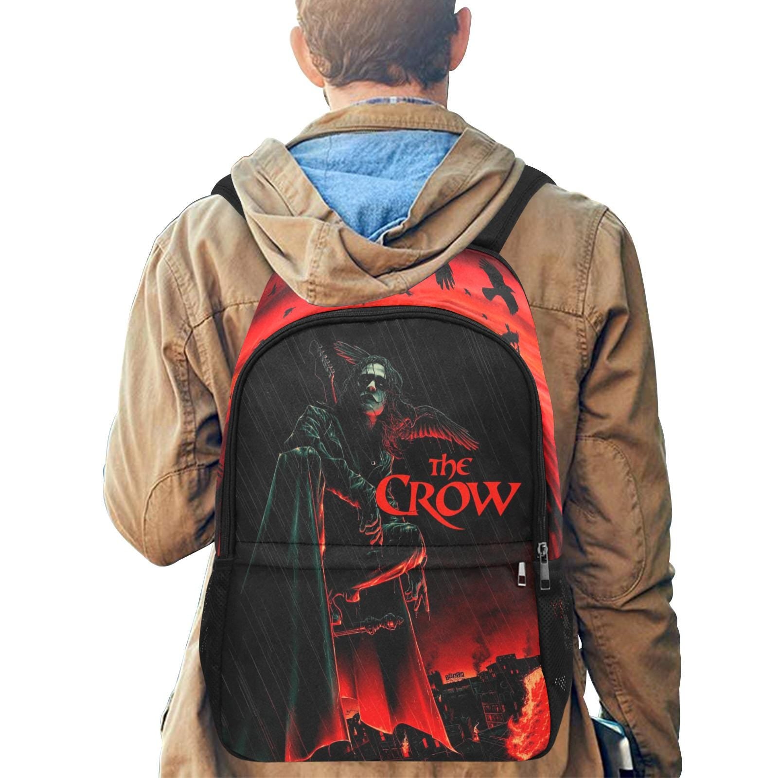 The Crow 1994 Movie Art Backpack Eric Draven Gothic Retro Style Bag